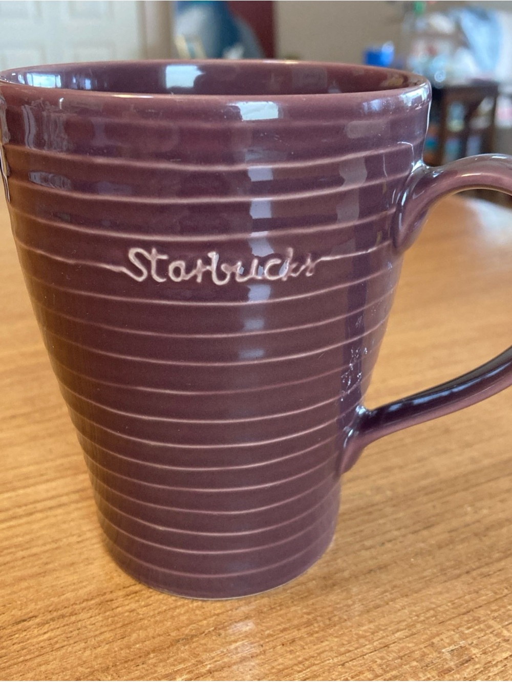 Starbucks Rubbed Ceramic Mug in Plum Purple Stockholm House Collaboration